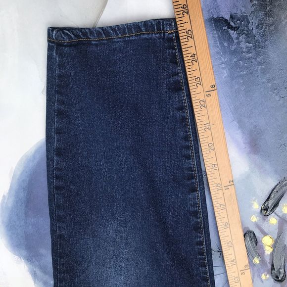 Rue 21 Womens Plus Size 24 Tapered Stretchy Denim Comfort Lightweight Blue Jeans - Picture 7 of 9